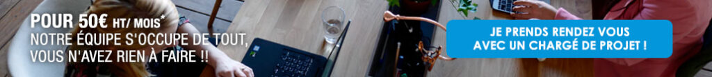 Bannière offre site web à 50€ par mois Wstudio